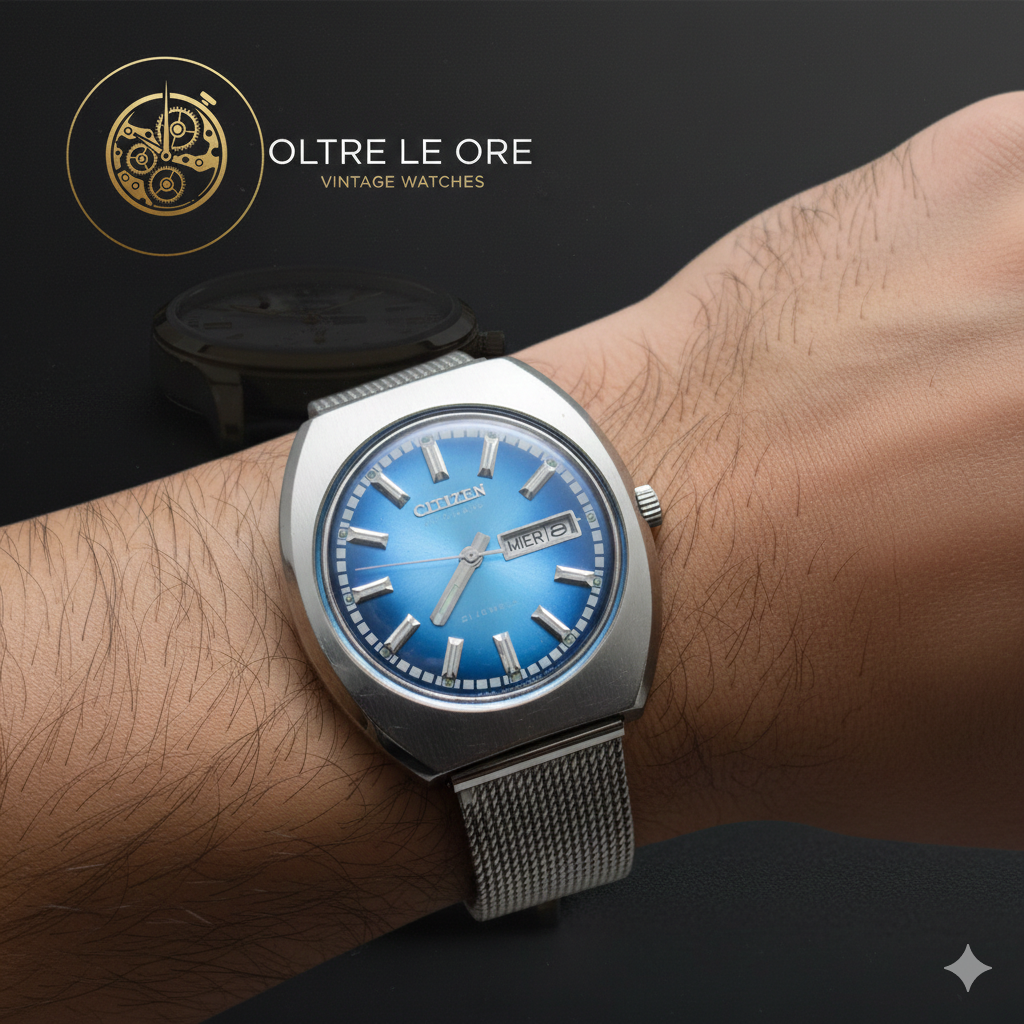 Citizen Citizen Automatic Vintage anni '70 - Cal. 6501 - Quadrante Blu Degradé - 21 Jewels