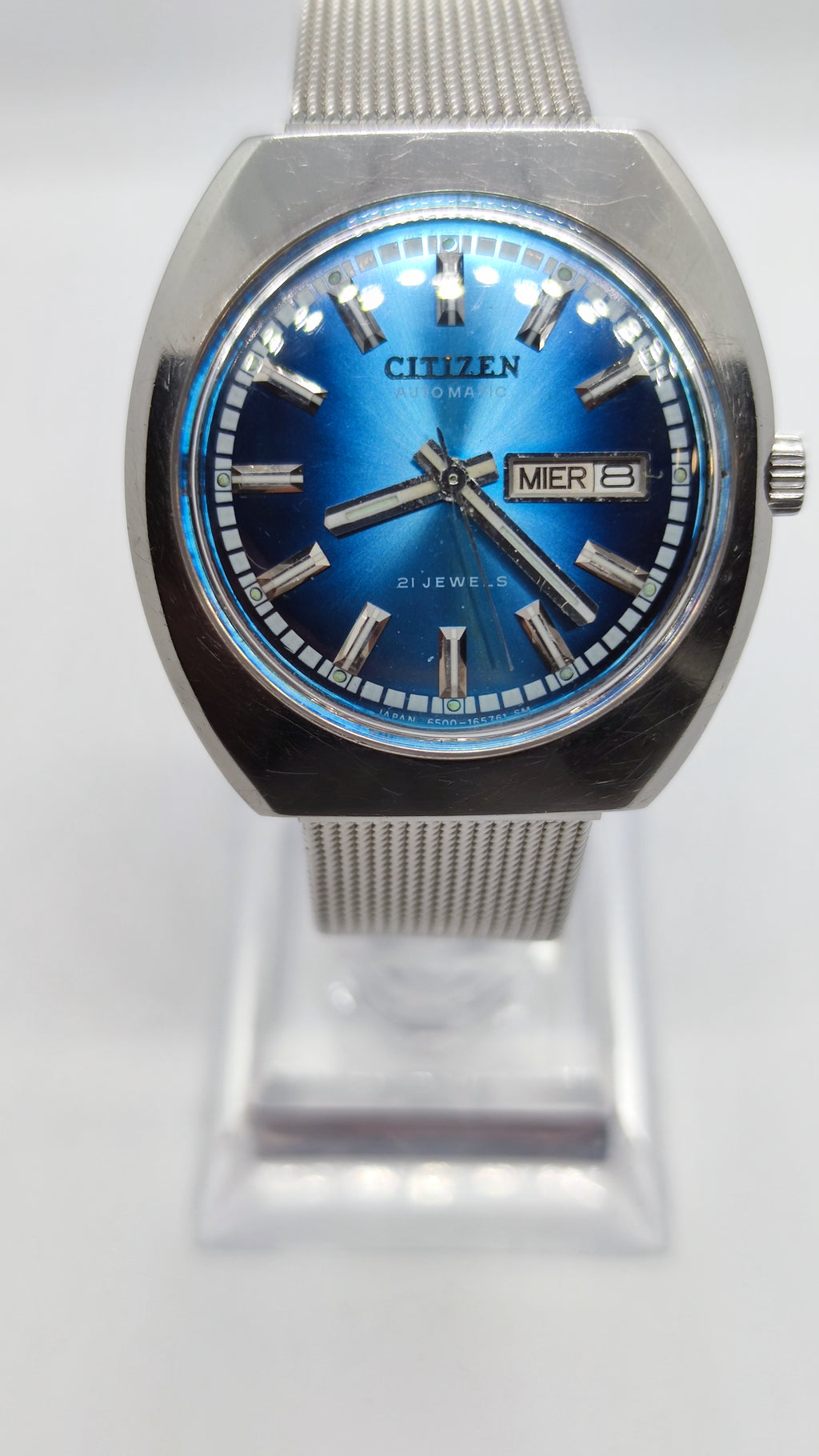 Citizen Citizen Automatic Vintage anni '70 - Cal. 6501 - Quadrante Blu Degradé - 21 Jewels