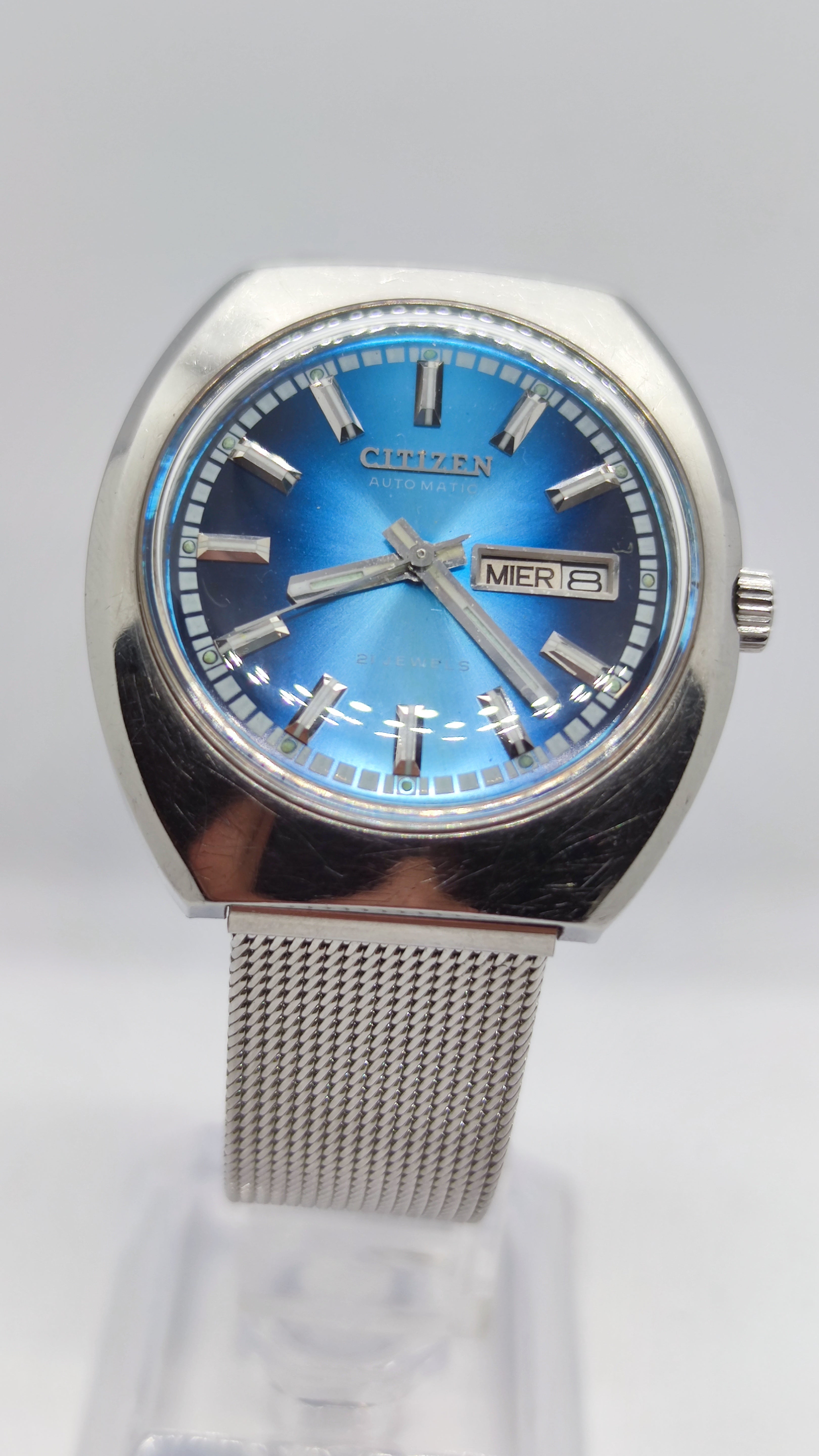 Citizen Citizen Automatic Vintage anni '70 - Cal. 6501 - Quadrante Blu Degradé - 21 Jewels