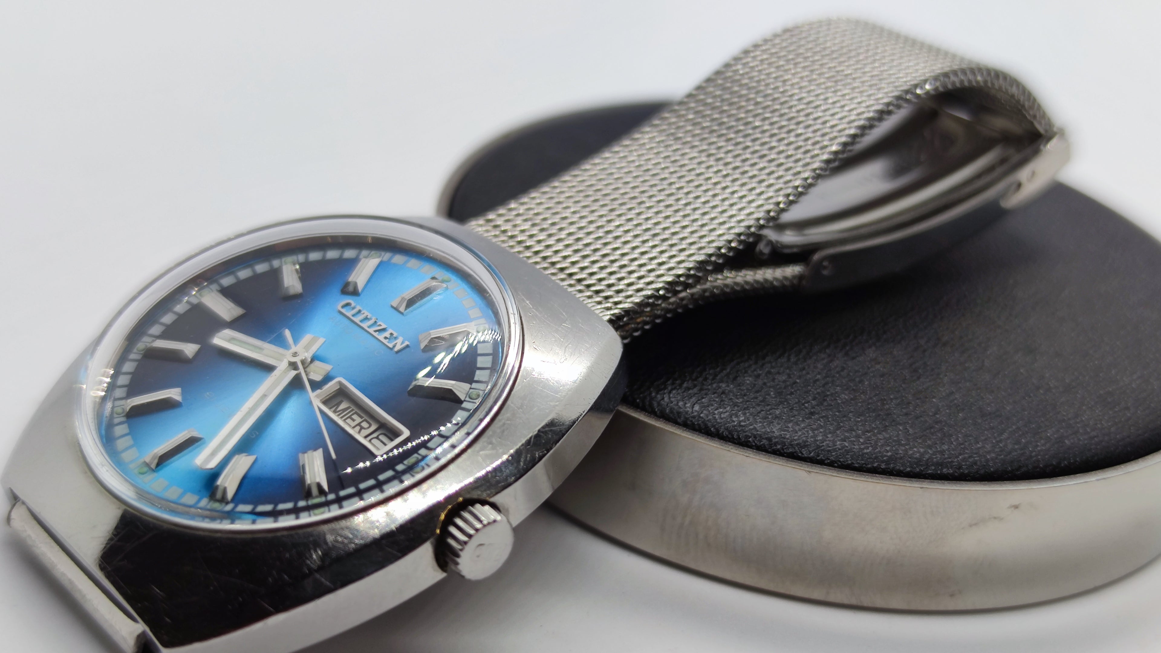 Citizen Citizen Automatic Vintage anni '70 - Cal. 6501 - Quadrante Blu Degradé - 21 Jewels