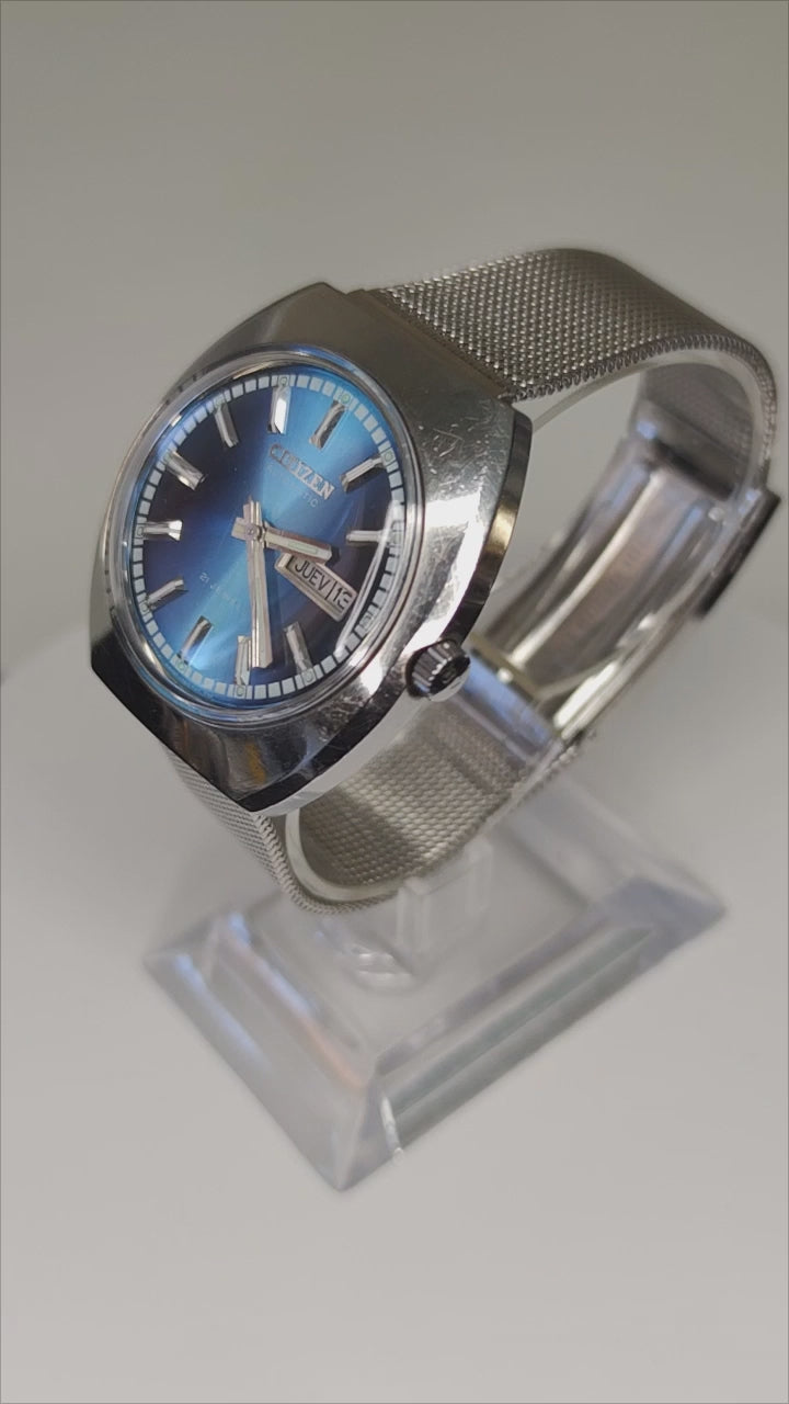 Citizen Citizen Automatic Vintage anni '70 - Cal. 6501 - Quadrante Blu Degradé - 21 Jewels